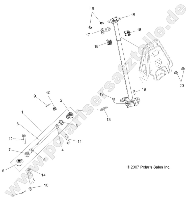 STEERING, STEERING POST ASM.
