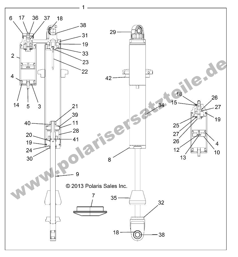 SUSPENSION, FRONT SHOCK