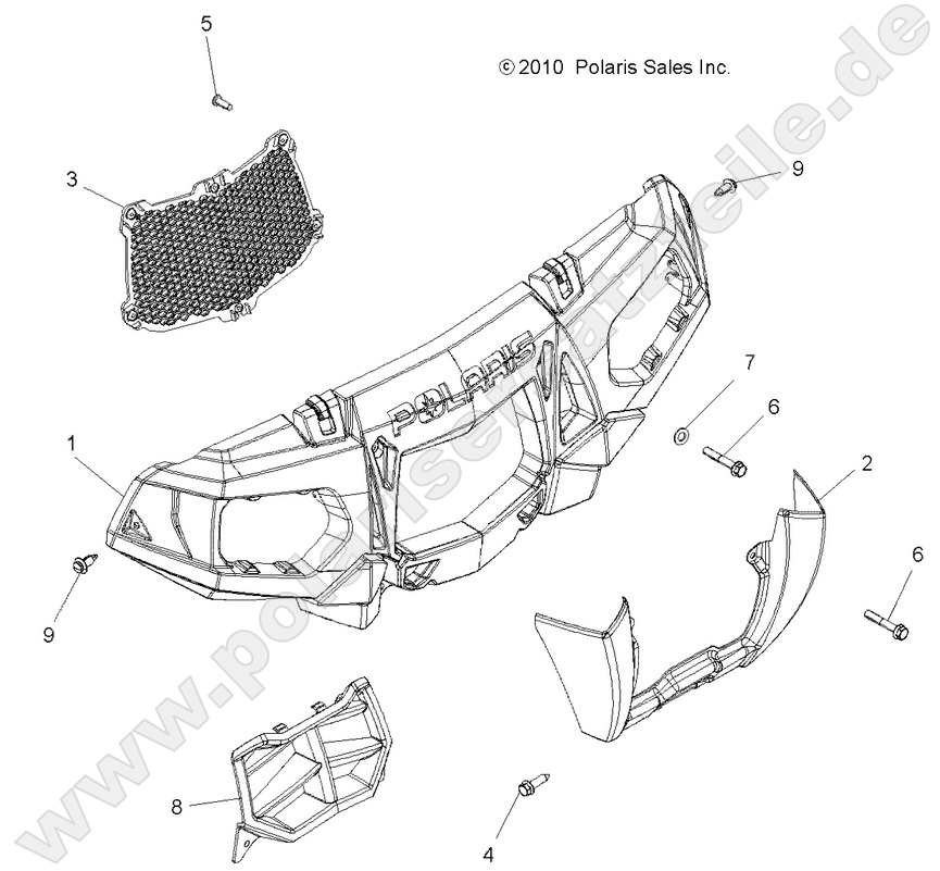 BODY, FRONT BUMPER and MOUNTING