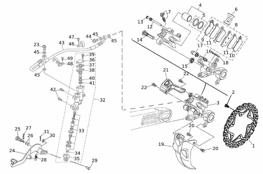 56056_0Ffyi7PlnorLYr Bremssystem hinten