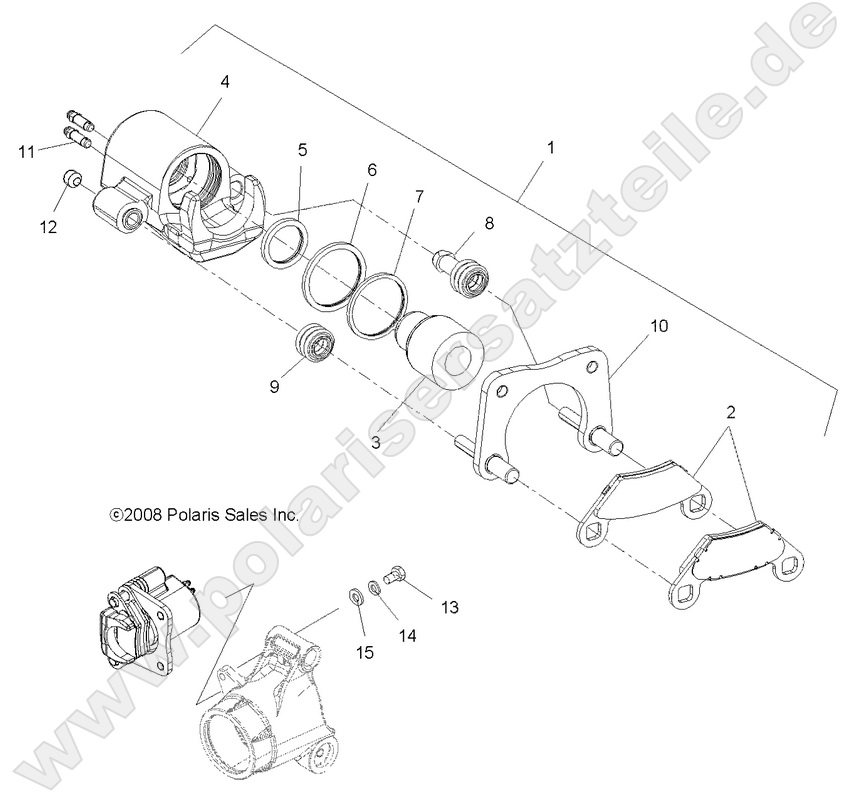 BRAKES, REAR CALIPER