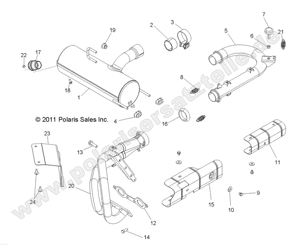 ENGINE, EXHAUST SYSTEM