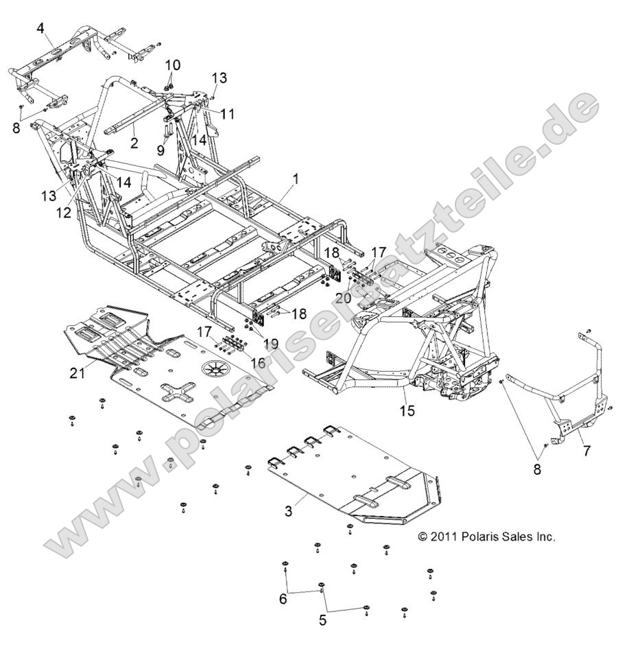 CHASSIS, MAIN FRAME and SKID PLATE