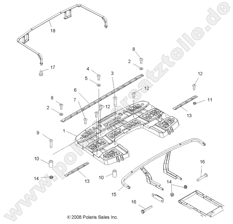 BODY, REAR RACK ASM.
