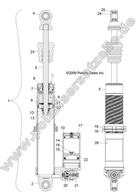 SUSPENSION, FRONT SHOCK