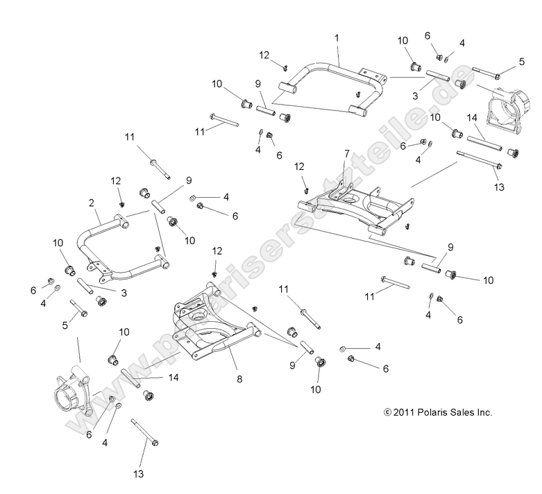 SUSPENSION, REAR CONTROL ARMS
