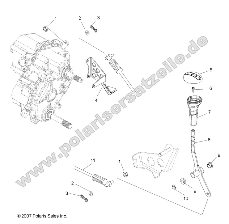 drive train gear selector