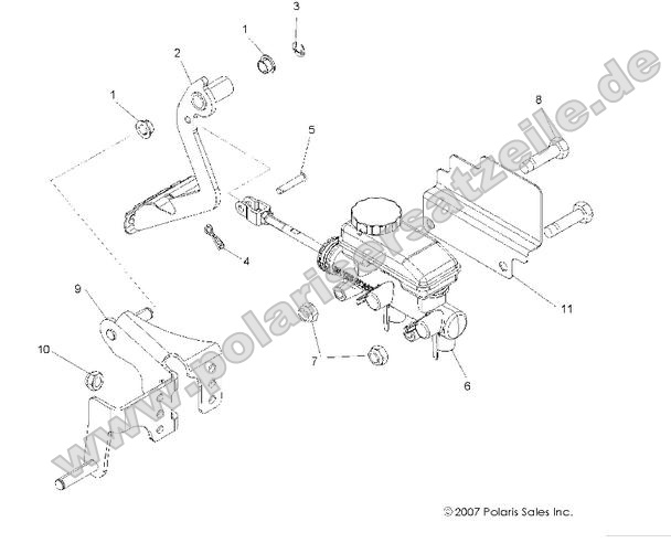 brakes pedal amd master cylinder