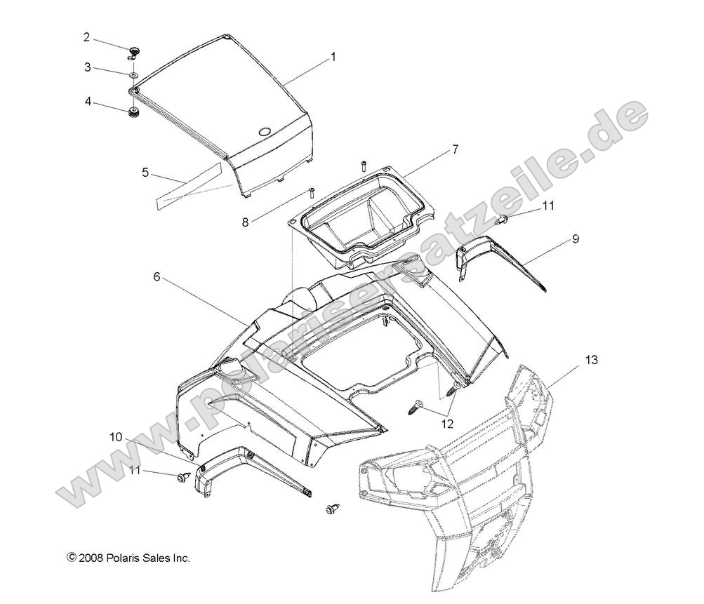 body hood and front body work