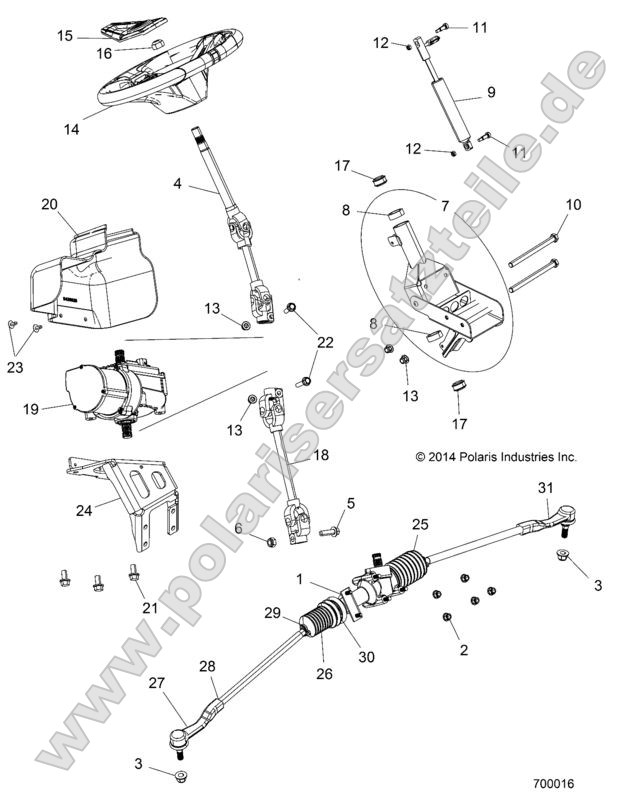 STEERING, POWER STEERING ASM