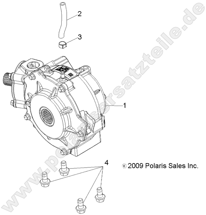 DRIVE TRAIN, FRONT GEARCASE MOUNTING