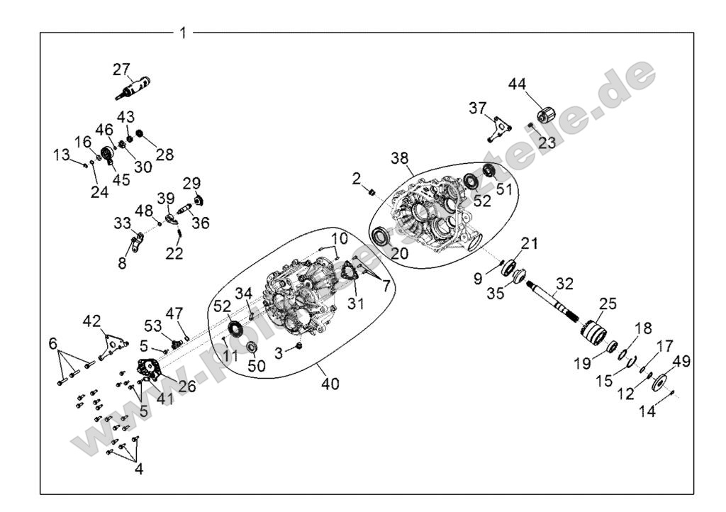 DRIVE TRAIN, MAIN GEARCASE