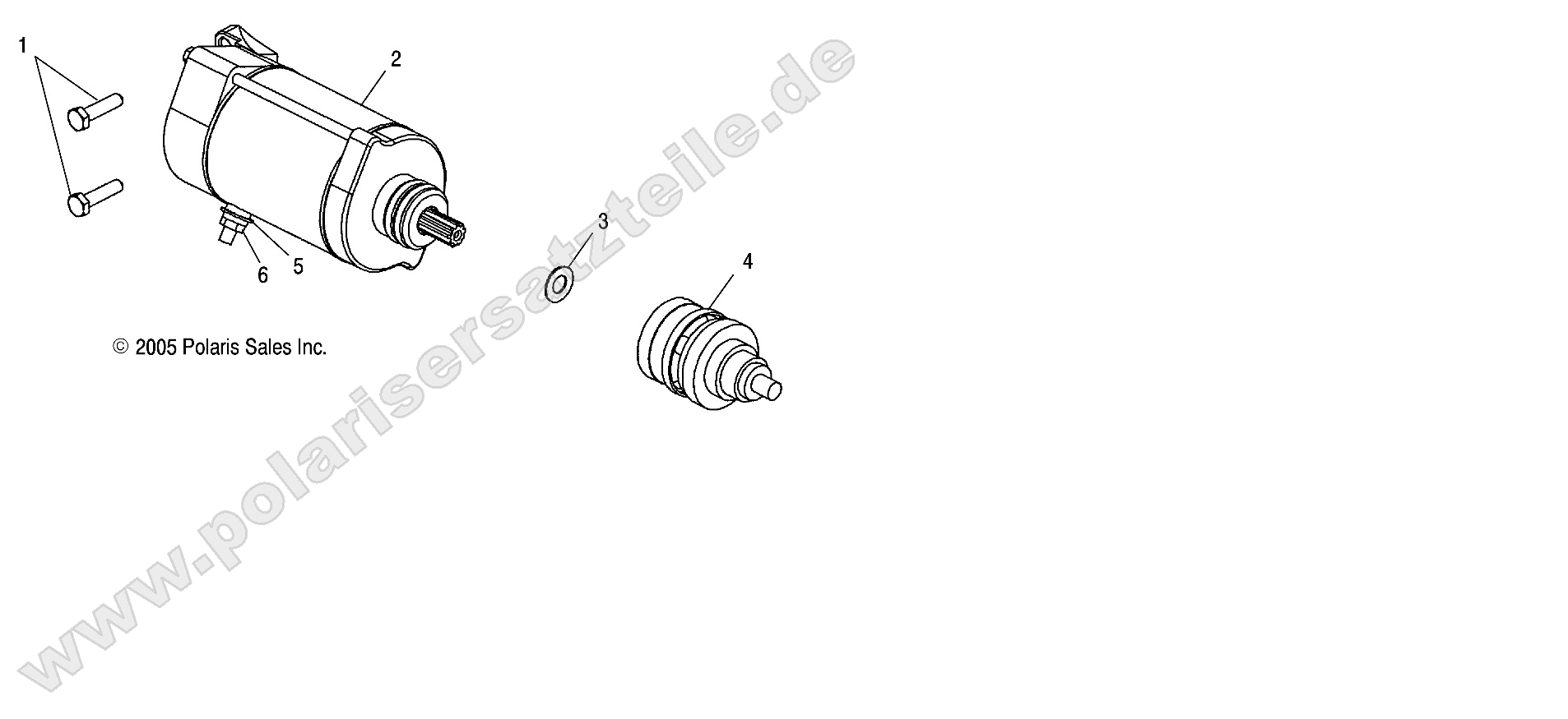 ENGINE, STARTING MOTOR