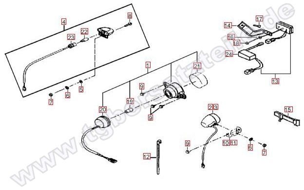 Rücklicht-Blinker hinten