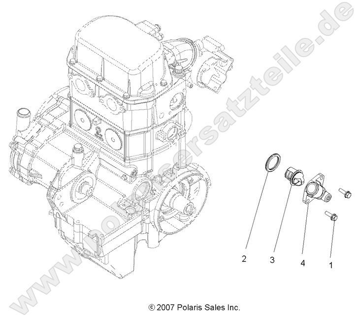 ENGINE, COOLING SYSTEM THERMOSTAT