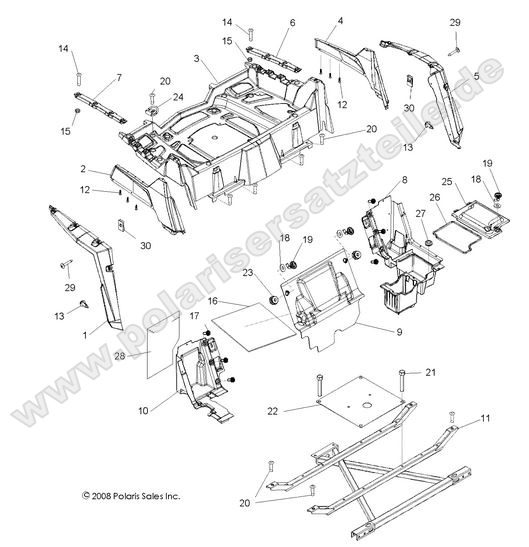 BODY, REAR RACK and FENDERS
