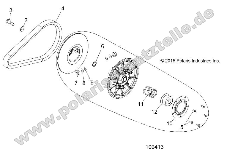 Drive Train, Secondary Clutch