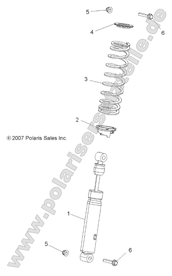 Suspension, Shock, Front (49ATVSHOCKFRT7043168)