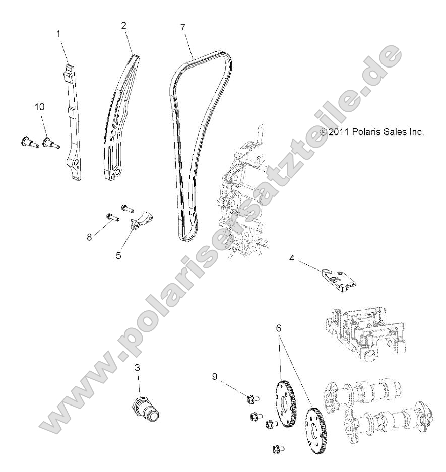 Engine, Cam Chain and Sprocket