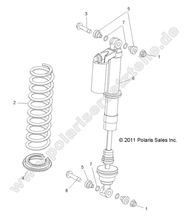 SUSPENSION, FRONT SHOCK MOUNTING