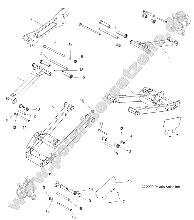 SUSPENSION, REAR CONTROL ARMS