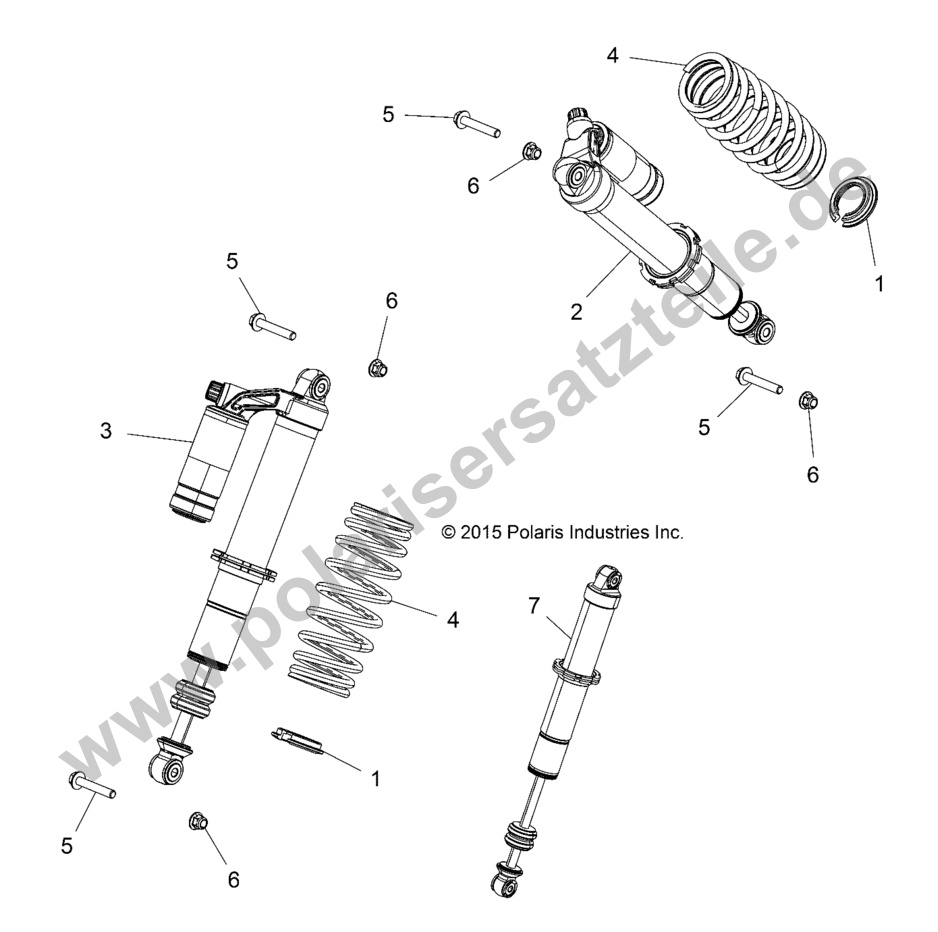 SUSPENSION, FRONT SHOCK MOUNTING
