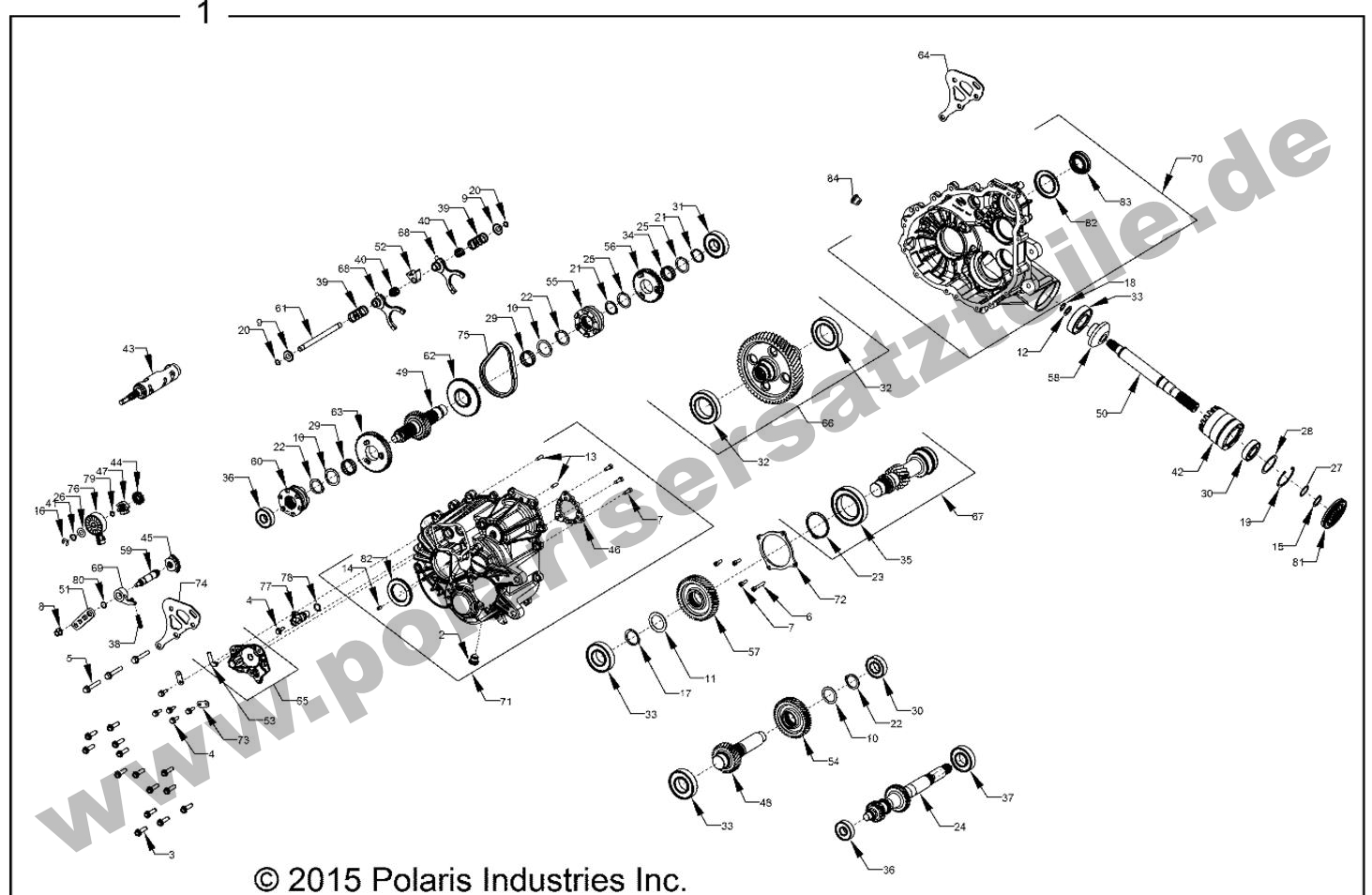DRIVE TRAIN, MAIN GEARCASE INTERNALS