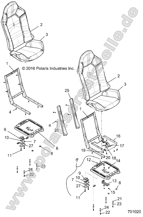 Body, Seat Asm. and Slider