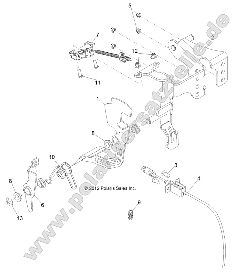 ENGINE, THROTTLE PEDAL