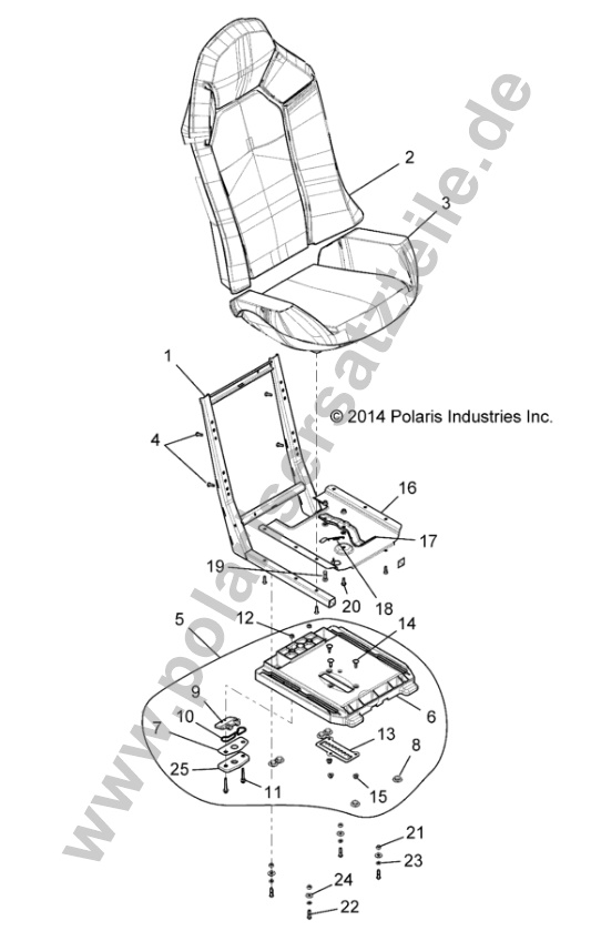 BODY, SEAT ASM. AND SLIDER
