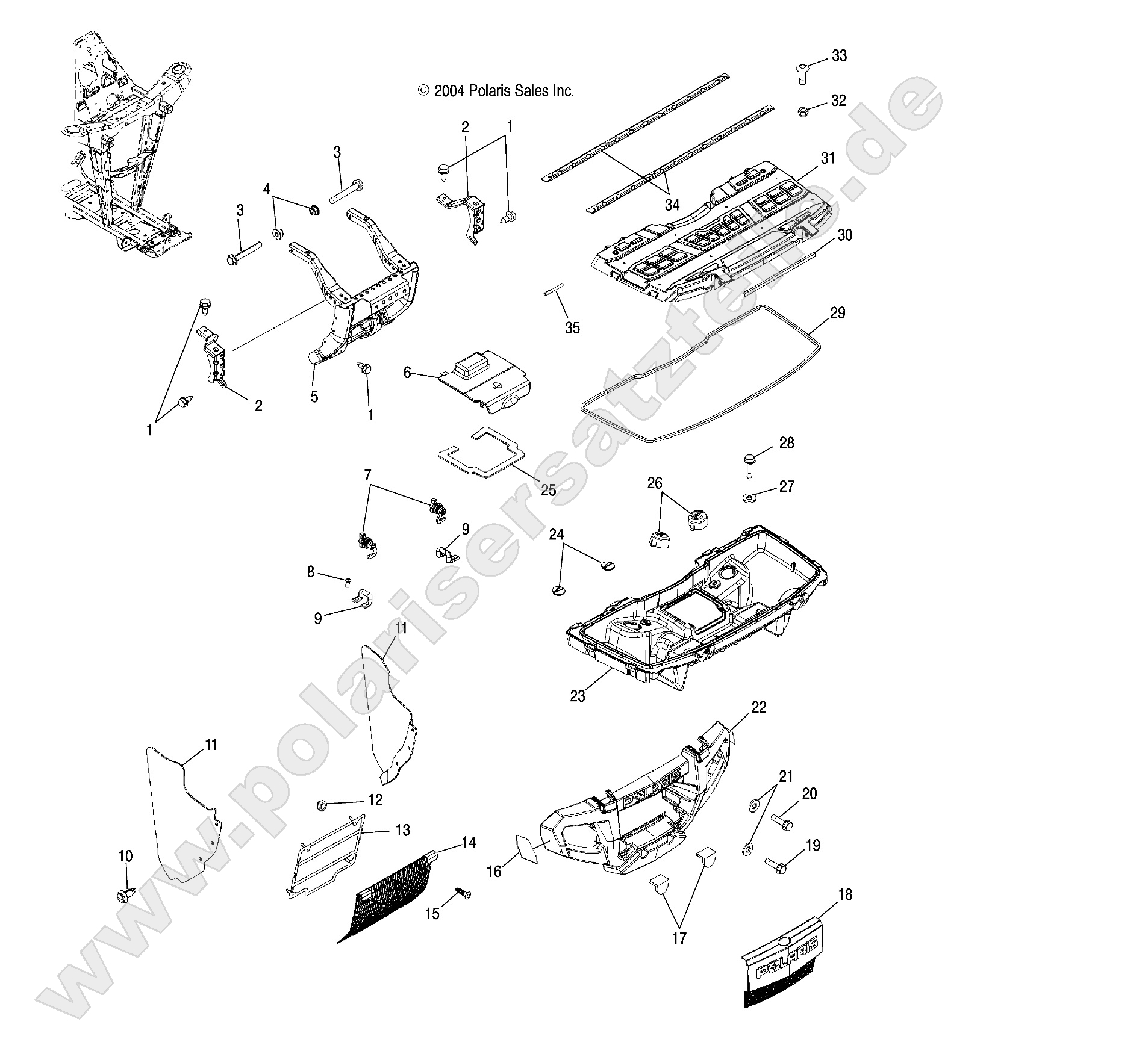 FRONT STORAGE and BUMPER MOUNTING