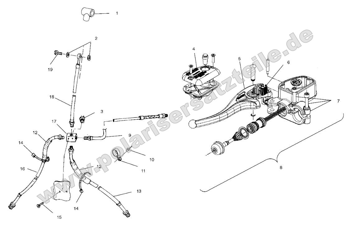 Controls - Master Cylinder/Brake Line