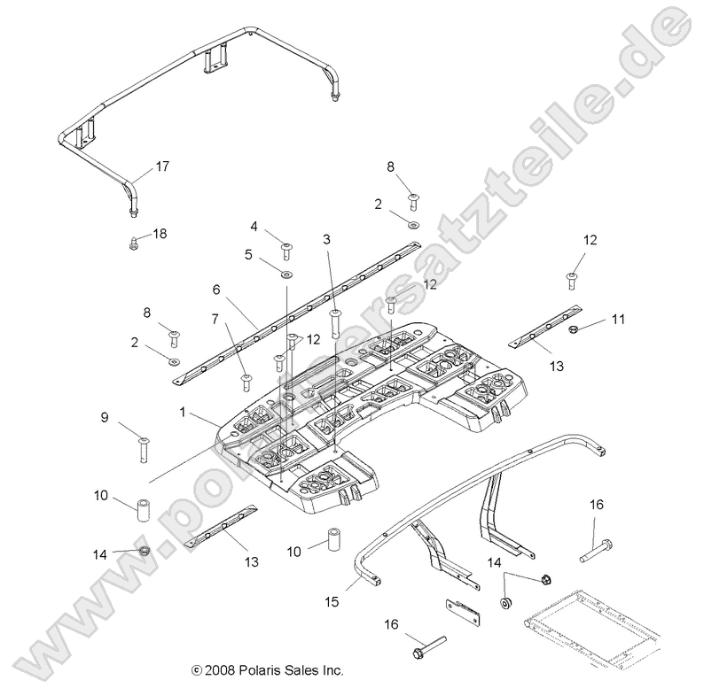 BODY, REAR RACK ASM.