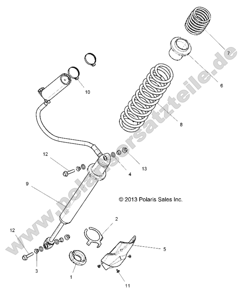 SUSPENSION, REAR SHOCK MOUNTING
