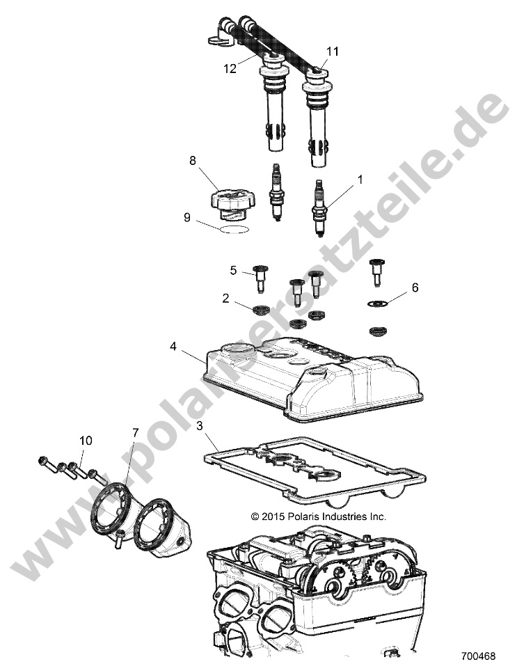 ENGINE, THROTTLE BODY AND VALVE COVER