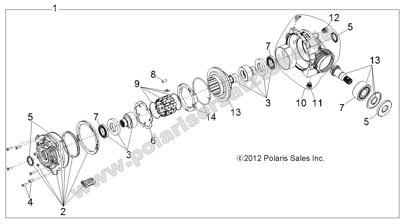Drive Train, Front Gearcase Internals