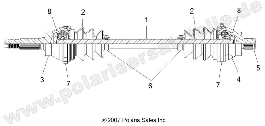 DRIVE TRAIN, REAR DRIVE SHAFT