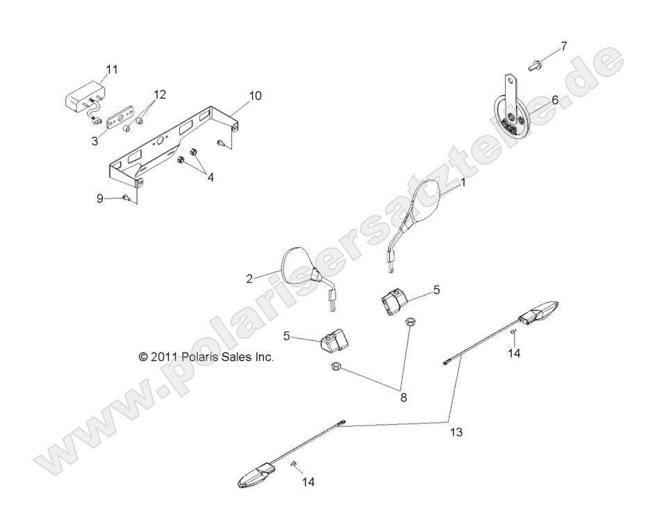 ELECTRICAL, TURN SIGNALS, HORN and MIRRORS