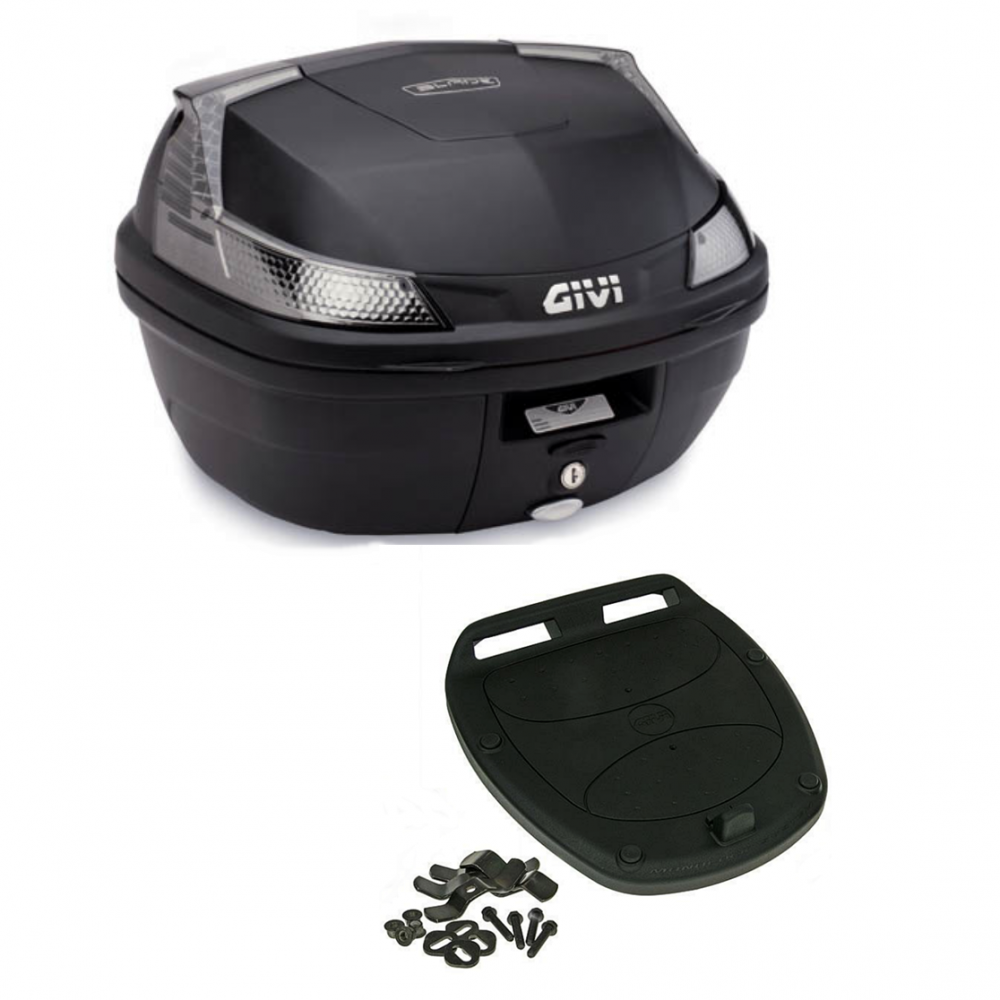 Givi Monolock Topcase B37 NT Blade - 37 Liter - schwarz inkl. Montagekit