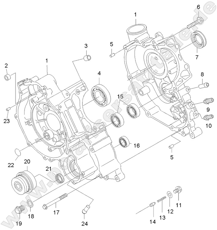 ENGINE, CRANKCASE