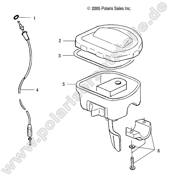 CONTROLS, THROTTLE ASM./CABLE
