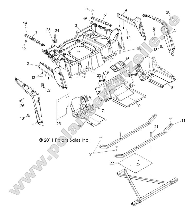 BODY, REAR RACK and FENDERS