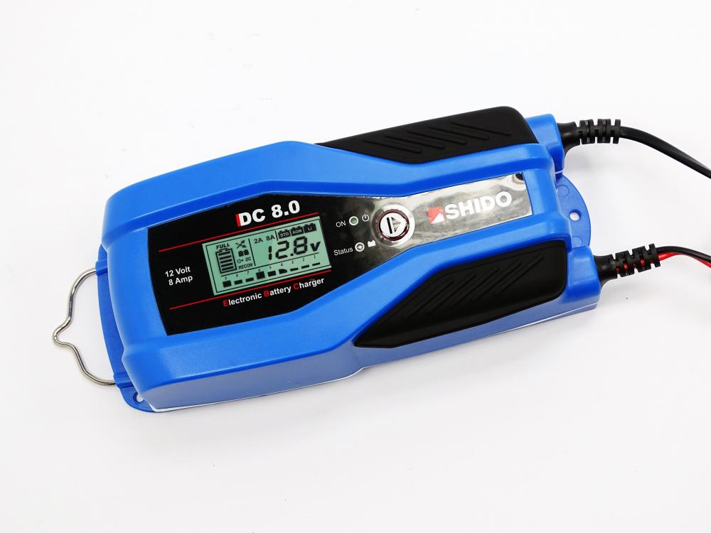 Shido_DC80_Batterieladegeraet_12V_2A___8A_fuer_Blei_Saeure___Lithium_Batterie__7298_1 Shido DC 8.0 Batterieladegerät 12V 2A / 8A für Blei-Säure + Lithium Batterie