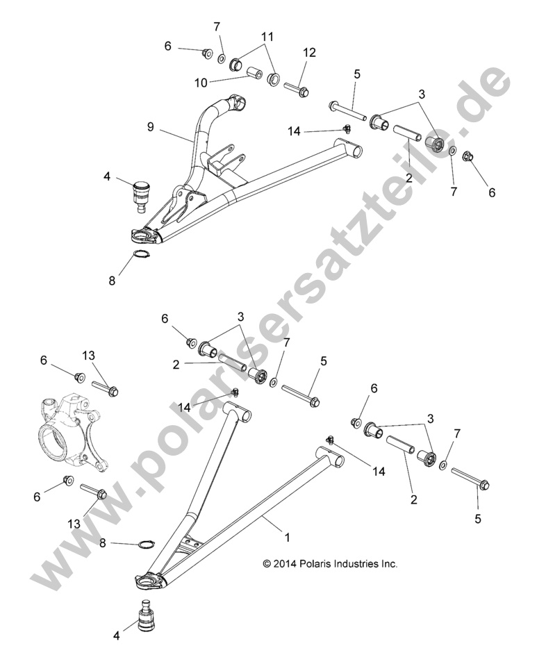 SUSPENSION, FRONT CONTROL ARMS