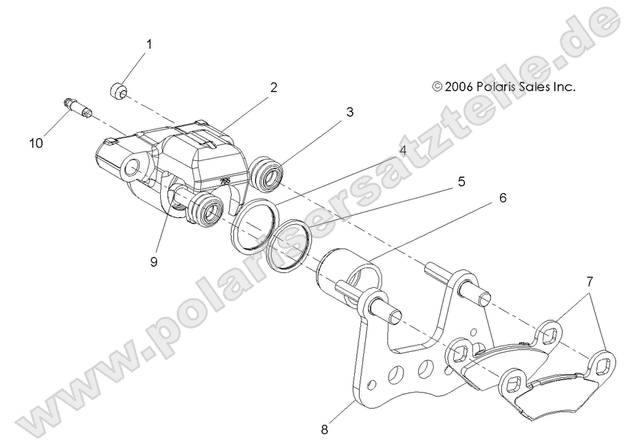 BRAKE CALIPER, FRONT