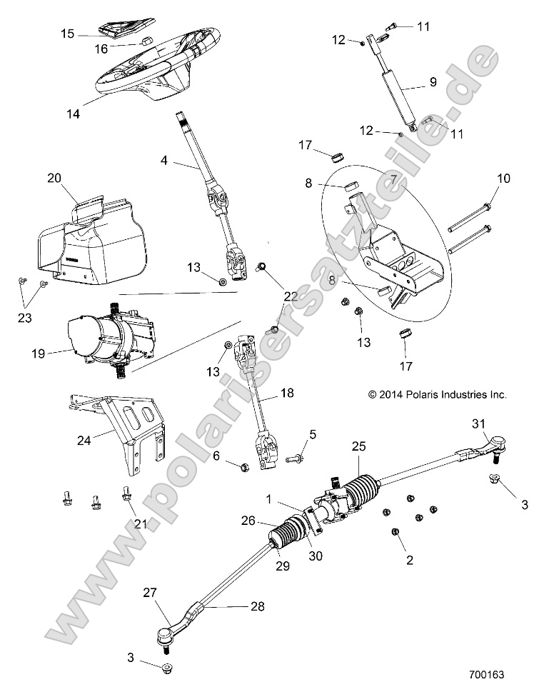 Steering, Power Steering Asm.