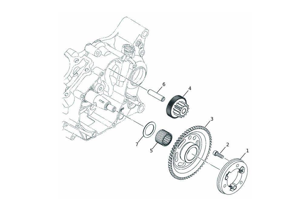 Caballero125MY24-Anlasser Anlasserfreilauf