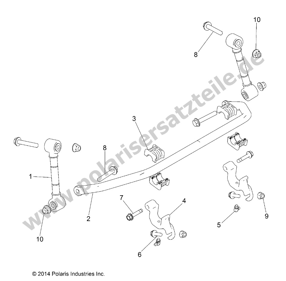 SUSPENSION, STABILIZER BAR, FRONT