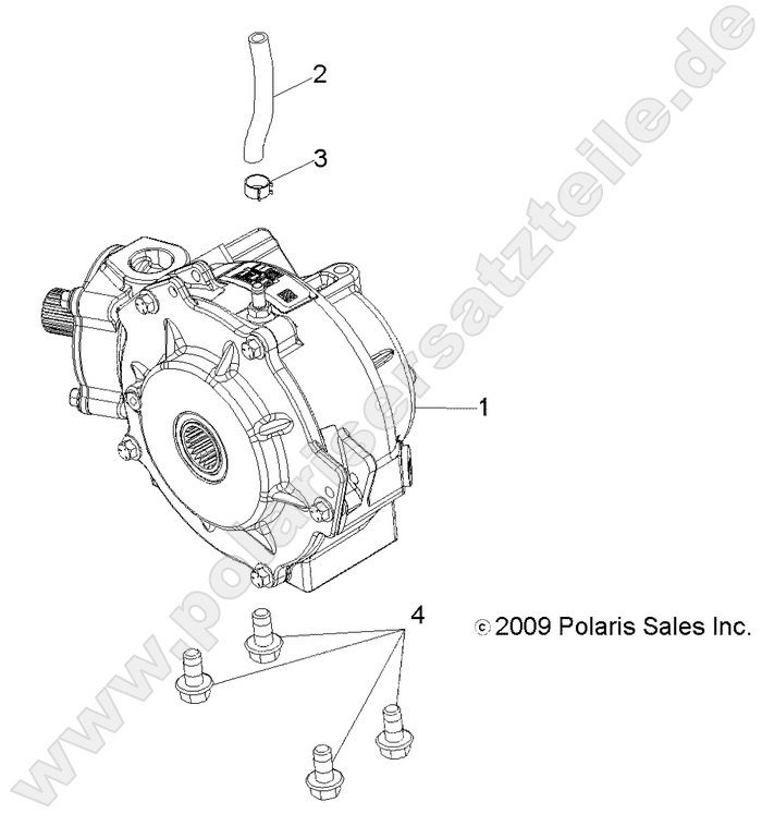 DRIVE TRAIN, FRONT GEARCASE MOUNTING