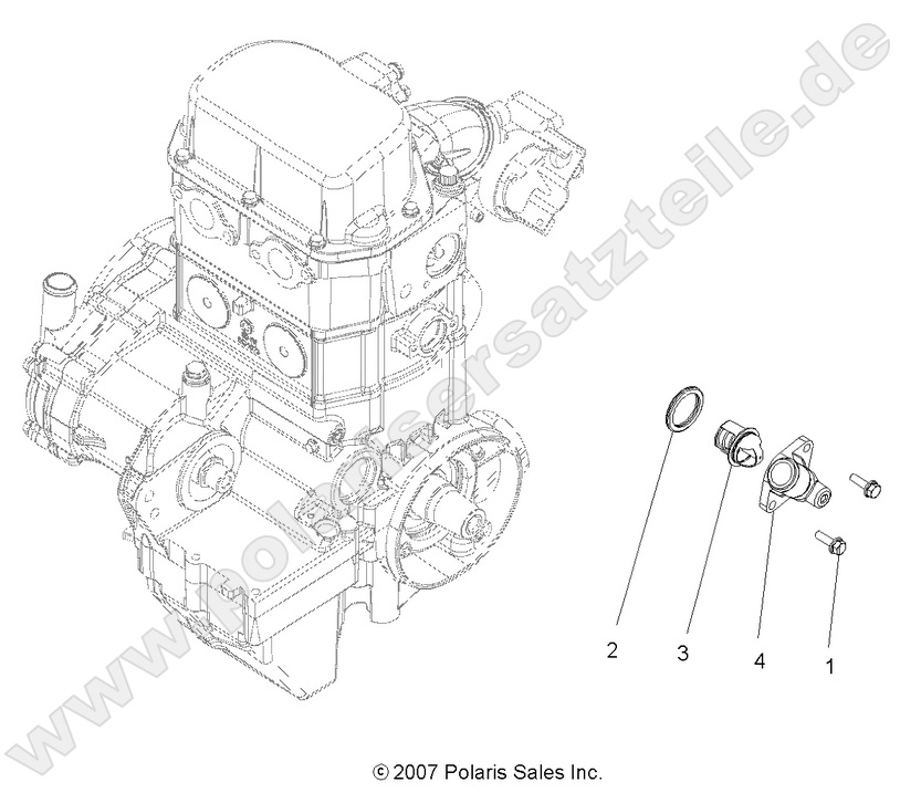 ENGINE, COOLING SYSTEM THERMOSTAT